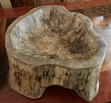 Spalted maple bowl